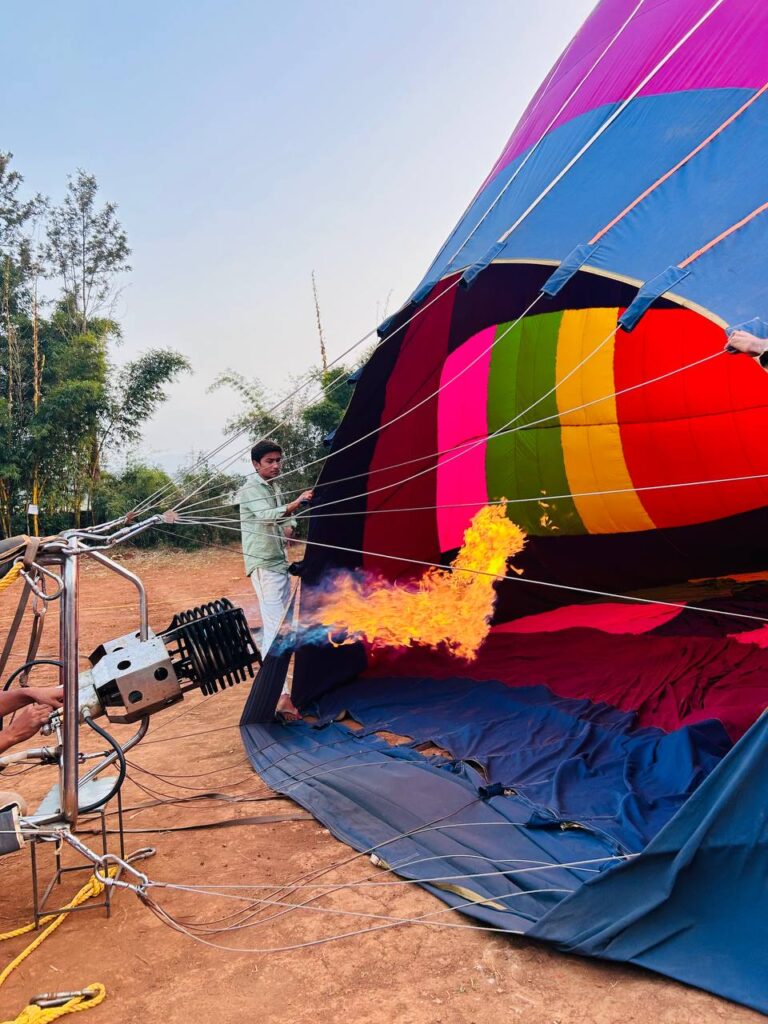 hot air balloon in araku valley