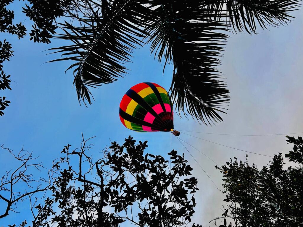 hot air balloon in araku valley